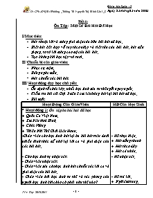 Giáo án lớp 5 môn Âm nhạc - Tiết 1: Ôn tập : Một số bài hát đã học (tiết 18)