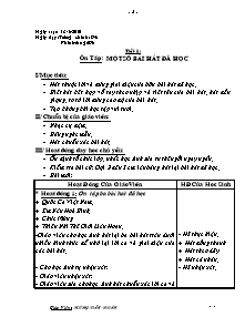 Giáo án lớp 5 môn Âm nhạc - Tiết 1: Ôn tập : Một số bài hát đã học (Tiếp)