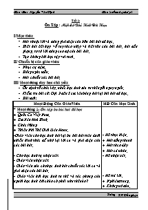 Giáo án lớp 5 môn Âm nhạc - Tiết 1: Ôn tập : Một số bài hát đã học (tiết 10)