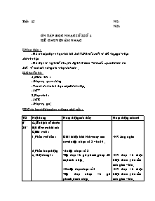 Giáo án lớp 5 môn Âm nhạc - Tiết 15: Ôn tập đọc nhạc số 3, số 4 - Kể chuyện âm nhạc