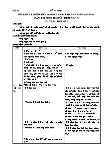 Giáo án lớp 5 môn Âm nhạc - Tiết 17: Ôn tập và kiểm tra hai bài hát: Reo vang bình minh, hãy giữ cho em bầu trời xanh ôn tập: Tập đọc nhạc số 2