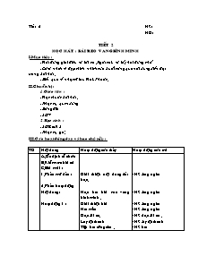 Giáo án lớp 5 môn Âm nhạc - Tiết 2: Học hát : Bài reo vang bình minh (tiếp theo)