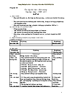 Giáo án lớp 5 môn Âm nhạc - Tiết 20: Ôn tập bài hát : Hát mừng Tập đọc nhạc : Tập đọc nhạc số 5 (Tiết 1)