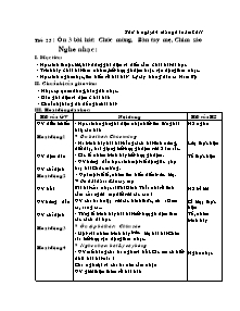 Giáo án lớp 5 môn Âm nhạc - Tiết 25: Ôn 3 bài hát: Chúc mừng, Bàn tay mẹ, Chim sáo. Nghe nhạc