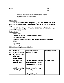 Giáo án lớp 5 môn Âm nhạc - Tiết 3: Ôn tập bài hát : Reo vang bình minh - Tập đọc nhạc : Tập đọc nhạc số 1 (Tiết 1)