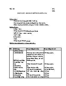 Giáo án lớp 5 môn Âm nhạc - Tiết 30:  Học hát : Bài dàn đồng ca mùa hạ (Tiếp theo)