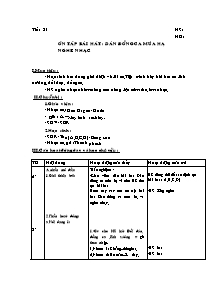 Giáo án lớp 5 môn Âm nhạc - Tiết 31:  Ôn tập bài hát : Dàn đồng ca mùa hạ - Nghe nhạc (Tiếp theo)