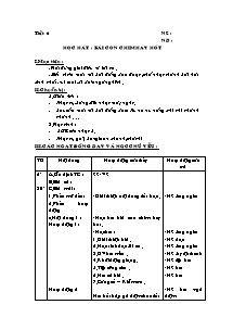 Giáo án lớp 5 môn Âm nhạc - Tiết 6: Học hát : Bài con chim hay hót (Tiếp theo)