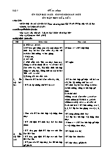 Giáo án lớp 5 môn Âm nhạc - Tiết 7: Ôn tập bài hát: Con chim hay hót ôn tập: Tập đọc nhạc số 1, số 2