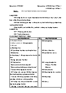 Giáo án lớp 5 môn Âm nhạc - Tuần 1: Ôn tập một số bài hát đã học (tiếp theo)