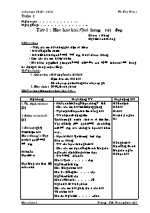 Giáo án lớp 5 môn Âm nhạc - Tuần 1: Tiết 1 : Học hát bài: Quê hương tươi đẹp