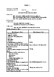 Giáo án lớp 5 môn Âm nhạc - Tuần 1 - Tiết 1: Ôn một số bài hát đã học