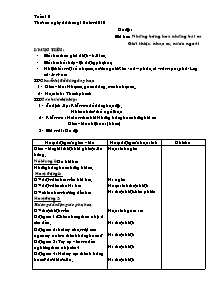 Giáo án lớp 5 môn Âm nhạc - Tuần 10 - Bài hát: Những bông hoa những bài ca giới thiệu nhạc cụ nước ngoài