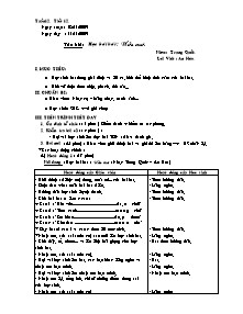 Giáo án lớp 5 môn Âm nhạc - Tuần 12 - Tiết 12: Học bài hát : Ước mơ