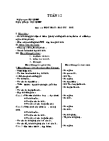 Giáo án lớp 5 môn Âm nhạc - Tuần 12 - Tiết 12: Học hát : Bài ước mơ