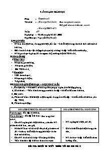 Giáo án lớp 5 môn Âm nhạc - Tuần 17: Ôn tập 2 bài hát : Reo vang bình minh ; Hãy giữ cho em bầu trời xanh - Ôn tập Tập đọc nhạc số 2