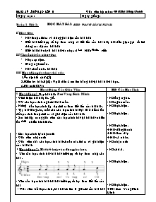 Giáo án lớp 5 môn Âm nhạc - Tuần 2 - Tiết 2: Học hát bài: Reo vang bình minh (tiết 1)