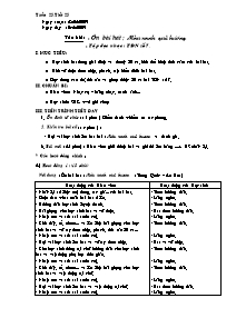 Giáo án lớp 5 môn Âm nhạc - Tuần 25 - Tiết 25: Ôn bài hát : Màu xanh quê hương - Tập đọc nhạc : Tập đọc nhạc số 7