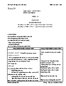 Giáo án lớp 5 môn Âm nhạc - Tuần 29:  Tiết 29: Học hát: Đi tới trường