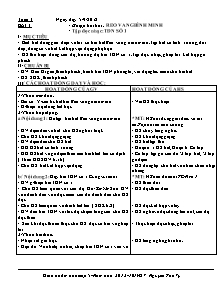 Giáo án lớp 5 môn Âm nhạc - Tuần 3 - Bài 3 - Ôn tập bài hát : Reo vang bình minh - Tập đọc nhạc: tTập đọc nhạc số 1