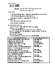 Giáo án lớp 5 môn Âm nhạc - Tuần 3 - Tiết 3: Ôn bài hát : Reo vang bình minh. - Tập đọc nhạc : Tập đọc nhạc số 1