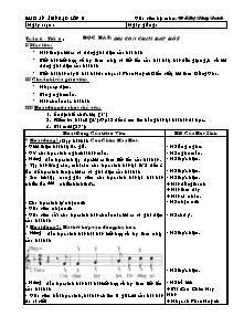 Giáo án lớp 5 môn Âm nhạc - Tuần 6 - Tiết 6 : Học hát: Bài con chim hay hót