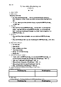 Giáo án lớp 5 môn Đạo đức - Bài 10: Ủy ban nhân dân phường em ( Tiết 2 )