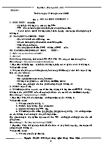 Giáo án lớp 5 môn Đạo đức - Tuần 1: Bài 1 : Em là học sinh lớp 5 (Tiếp theo)