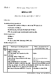 Giáo án lớp 5 môn Đạo đức - Tuần 1: Em là học sinh lớp 5 ( tiết 1)