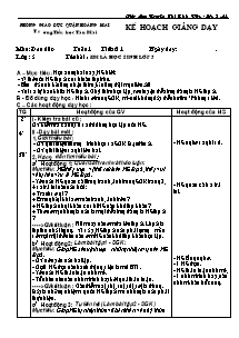 Giáo án lớp 5 môn Đạo đức - Tuần 1 - Tiết 1: Em là học sinh lớp 5 (Tiết 7)