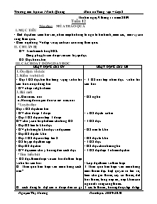 Giáo án lớp 5 Tuần 12 - Tập đọc: Mùa thảo quả