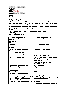 Tiếng Việt - Lớp 4 - Tuần 23 : Môn: Tập đọc: Bài Hoa học trò