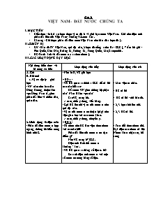 án lớp 5 môn Địa lí - Việt Nam - Đất nước chúng ta (Tiết 5)