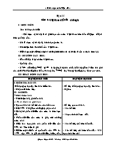 Giáo án lớp 5 môn Địa lí - Bài 1: Việt Nam đất nước chúng ta (Tiết 10)