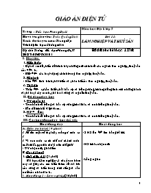 Giáo án lớp 5 môn Địa lí - Bài 11: Lâm nghiệp và thuỷ sản