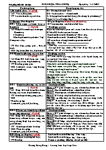 Giáo án lớp 5 môn Địa lí - Hiểm họa - Thảm hoạ