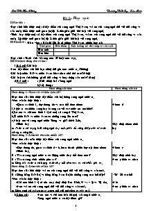 Giáo án lớp 5 môn Địa lí - Sông ngòi