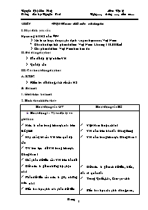 Giáo án lớp 5 môn Địa lí - Tiết 1: Việt Nam - Đất nước chúng ta (tiết 1)