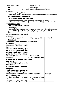 Giáo án lớp 5 môn Địa lí - Tuần 1 - Tiết 1: Việt Nam – đất nước chúng ta (Tiếp theo)