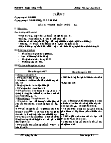 Giáo án lớp 5 môn Địa lí - Tuần 5 - Bài 5: Vùng biển nước ta