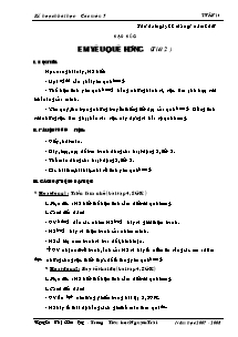 Giáo án lớp 5 môn học Đạo đức - Tuần 20 - Em yêu quê hương (tiết 2 )