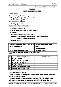 Giáo án lớp 5 môn học Đạo đức - Tuần 35 - Thực hành cuối kì II