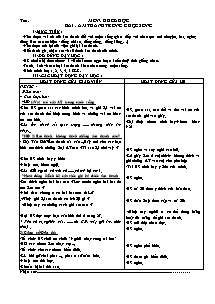 Giáo án lớp 5 môn Khoa học - Tuần 22 - Âm thanh trong cuộc sống