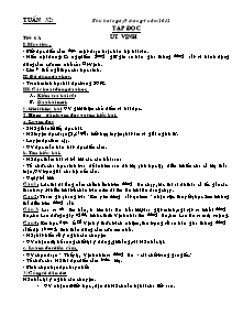 Giáo án lớp 5 môn Tập đọc - Tuần 32 - Tiết 63: Út Vịnh