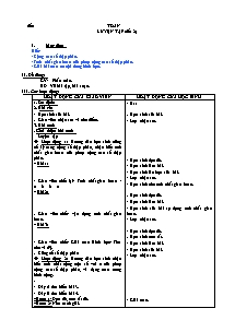 Giáo án lớp 5 môn Toán: Luyện tập (tiết 2)