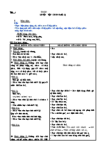 Giáo án lớp 5 Tuần 13 môn Toán: Luyện tập chung (tiết 2) (Tiết 4)