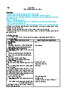 Giáo án lớp 5 Tuần 14 môn Đạo đức: Tôn trọng phụ nữ ( tiết 01)