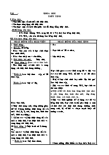 Giáo án lớp 5 Tuần học 15 môn Khoa học: Thủy tinh