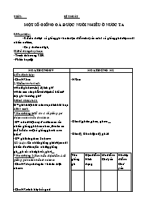 Giáo án lớp 5 Tuần học 16 môn Kĩ thuật: Một số giống gà được nuôi nhiều ở nước ta