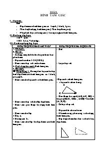 Giáo án lớp 5 Tuần học thứ 17 môn Toán: Hình tam giác (tiếp)